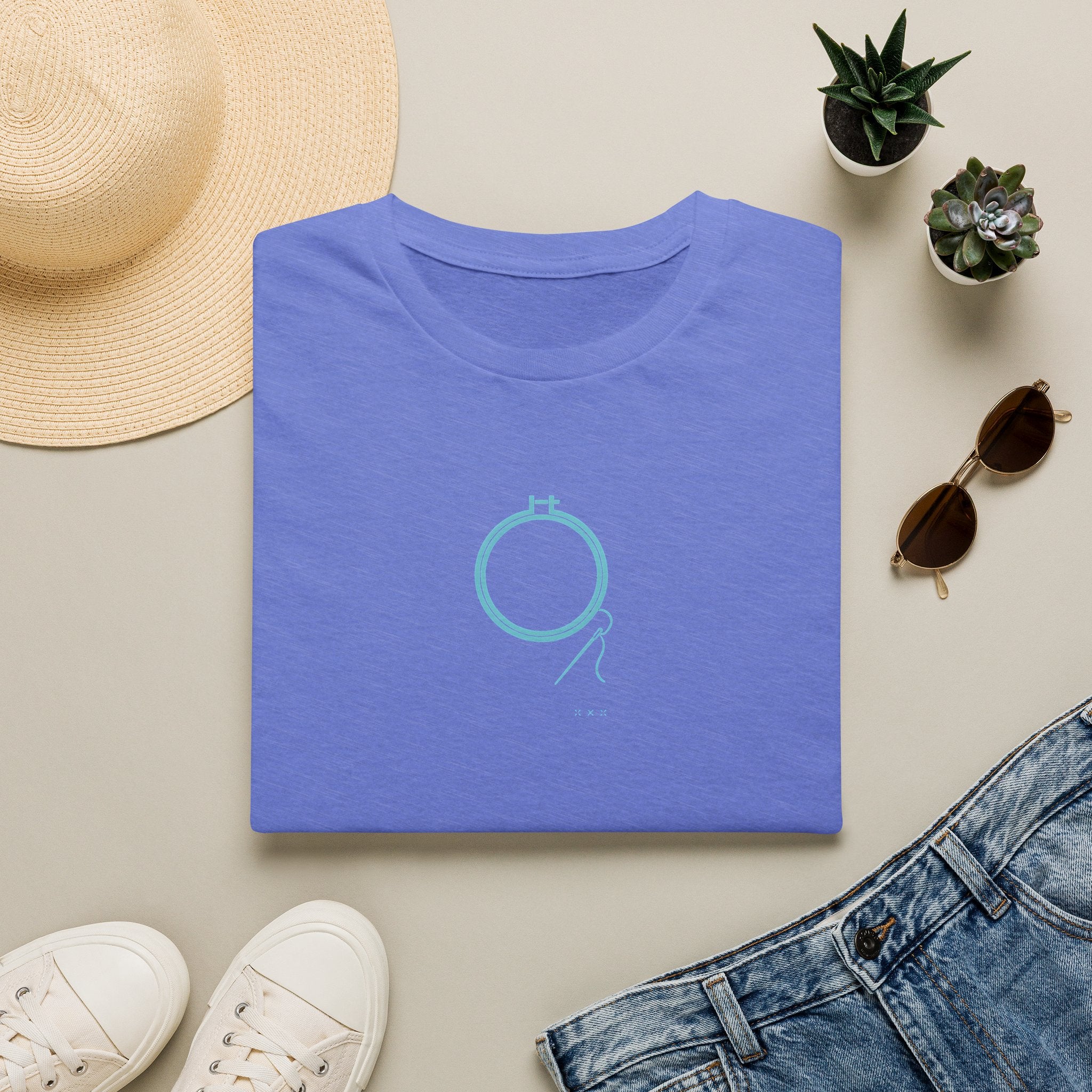 Embroidery Hoop with Thread T-Shirt