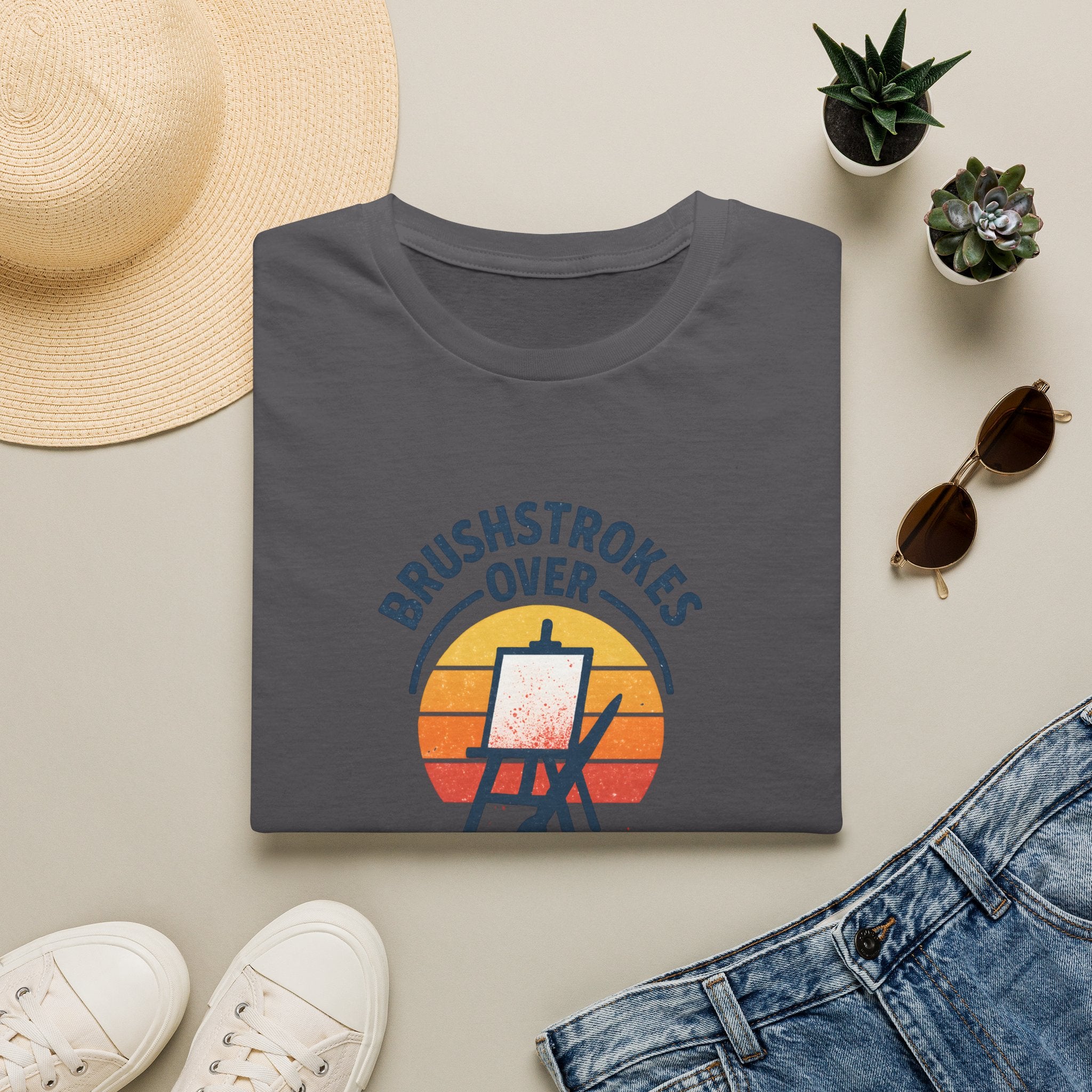 Brushstrokes Over Sunset T-Shirt