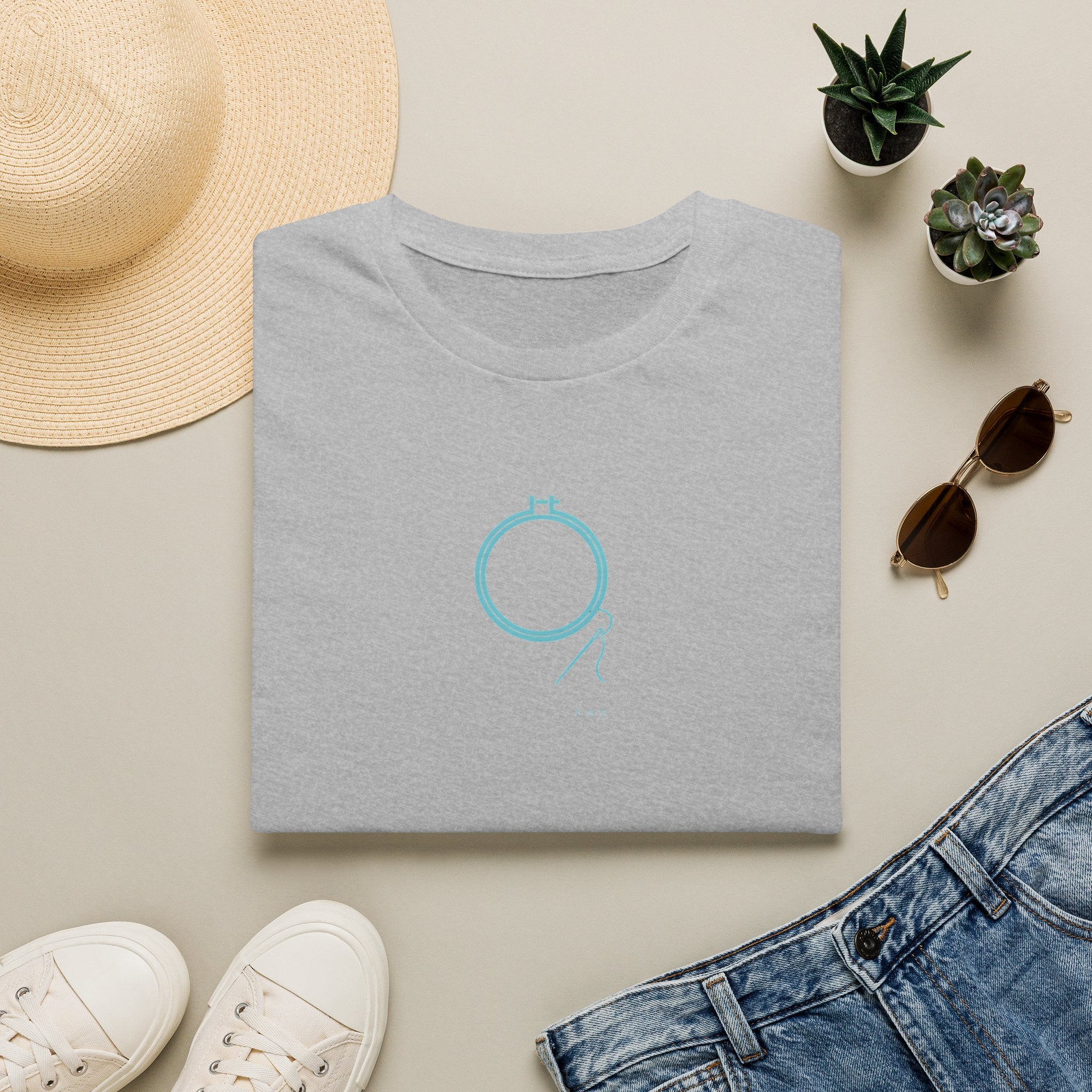 Embroidery Hoop with Thread T-Shirt