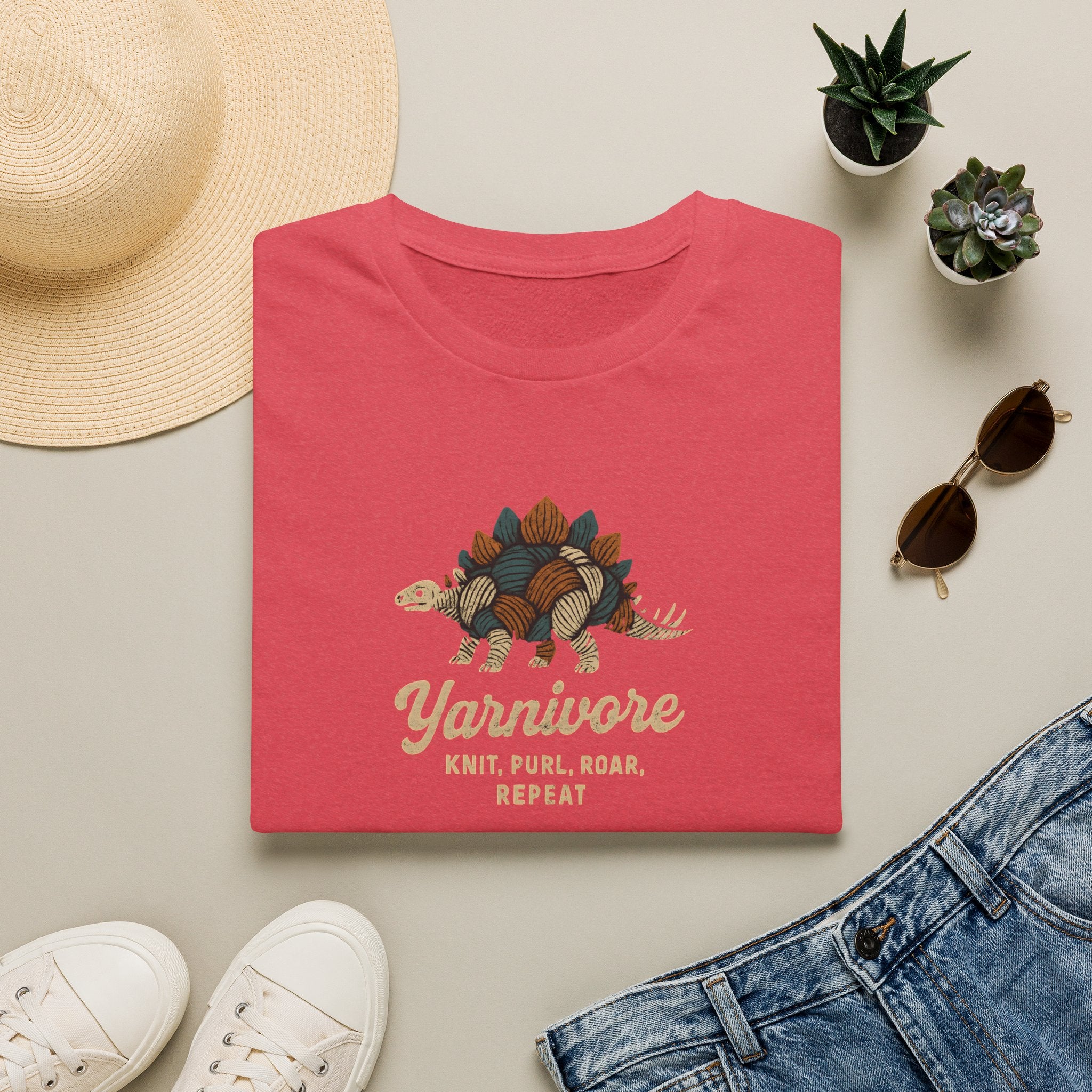 Yarnivore Knit Purl Roar T-Shirt