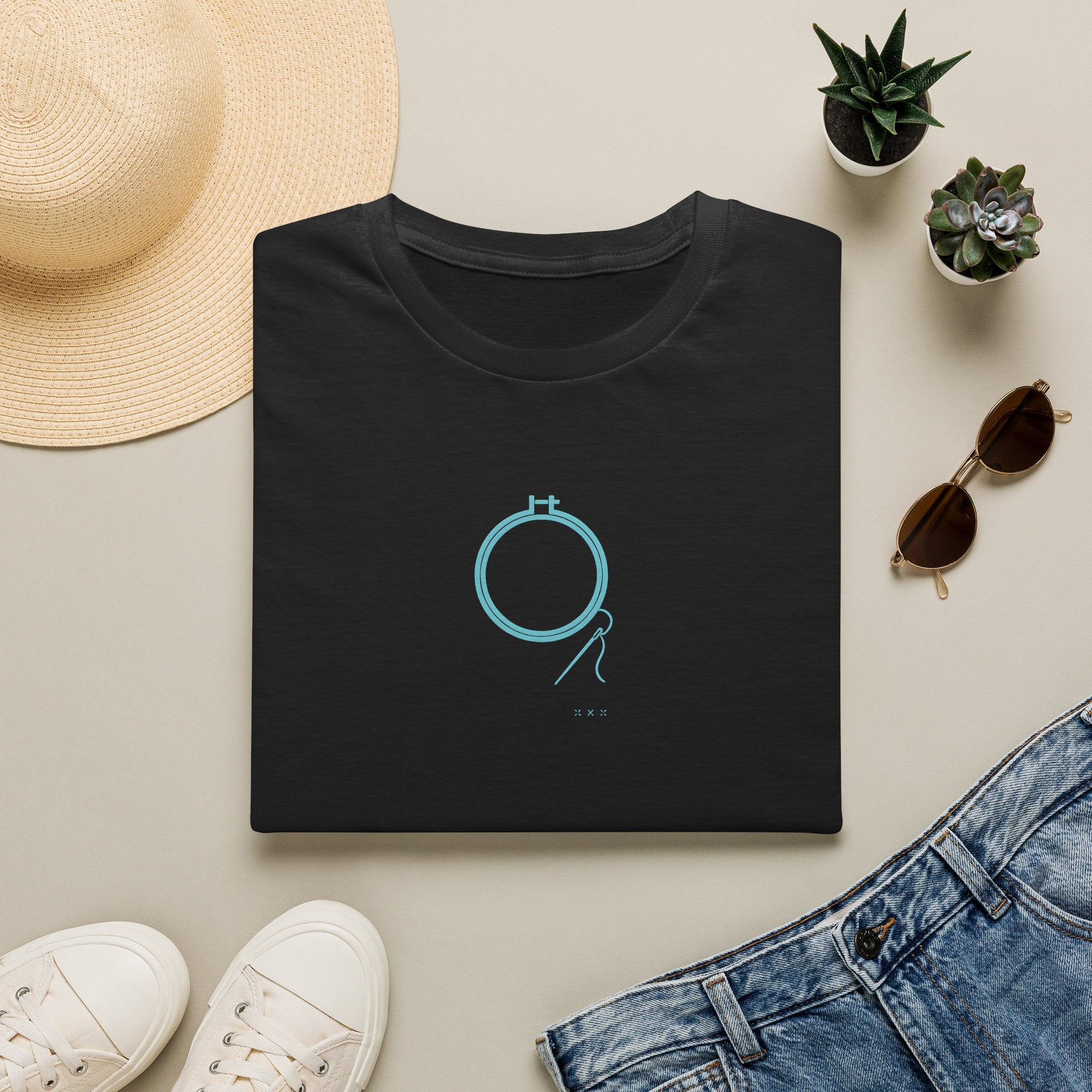 Embroidery Hoop with Thread T-Shirt