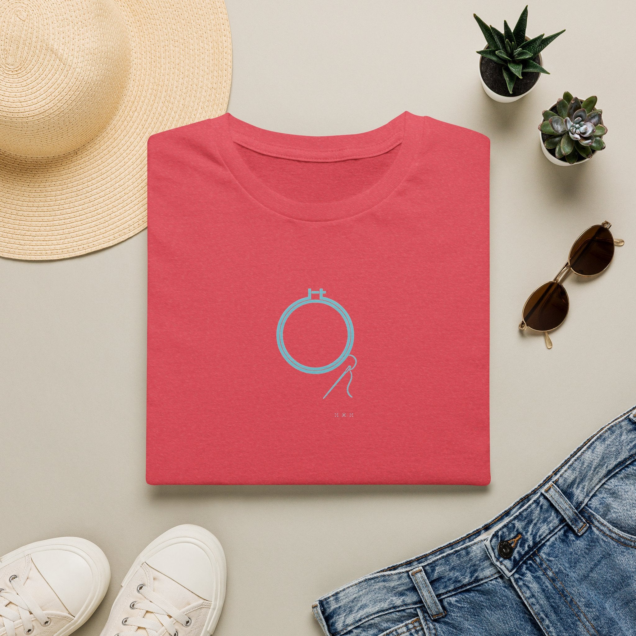 Embroidery Hoop with Thread T-Shirt
