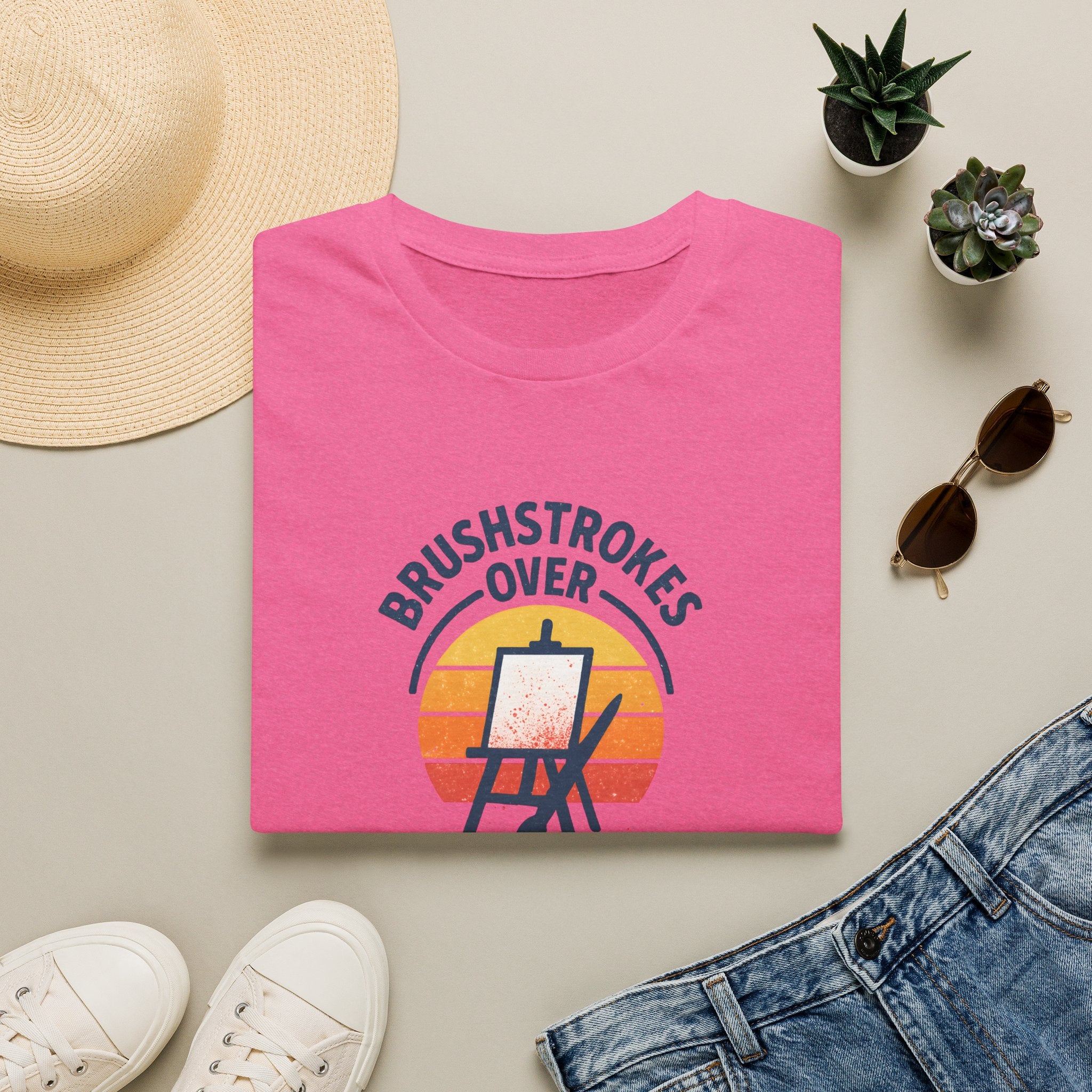 Brushstrokes Over Sunset T-Shirt