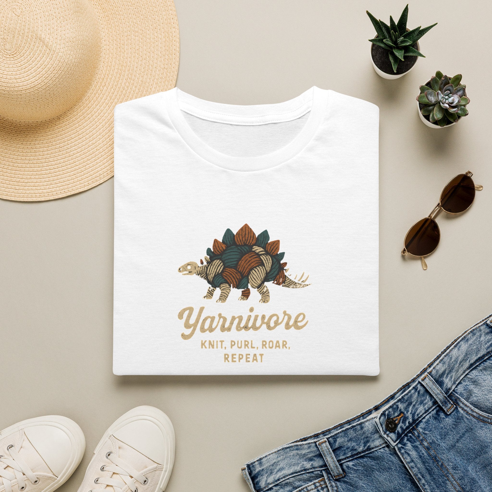 Yarnivore Knit Purl Roar T-Shirt