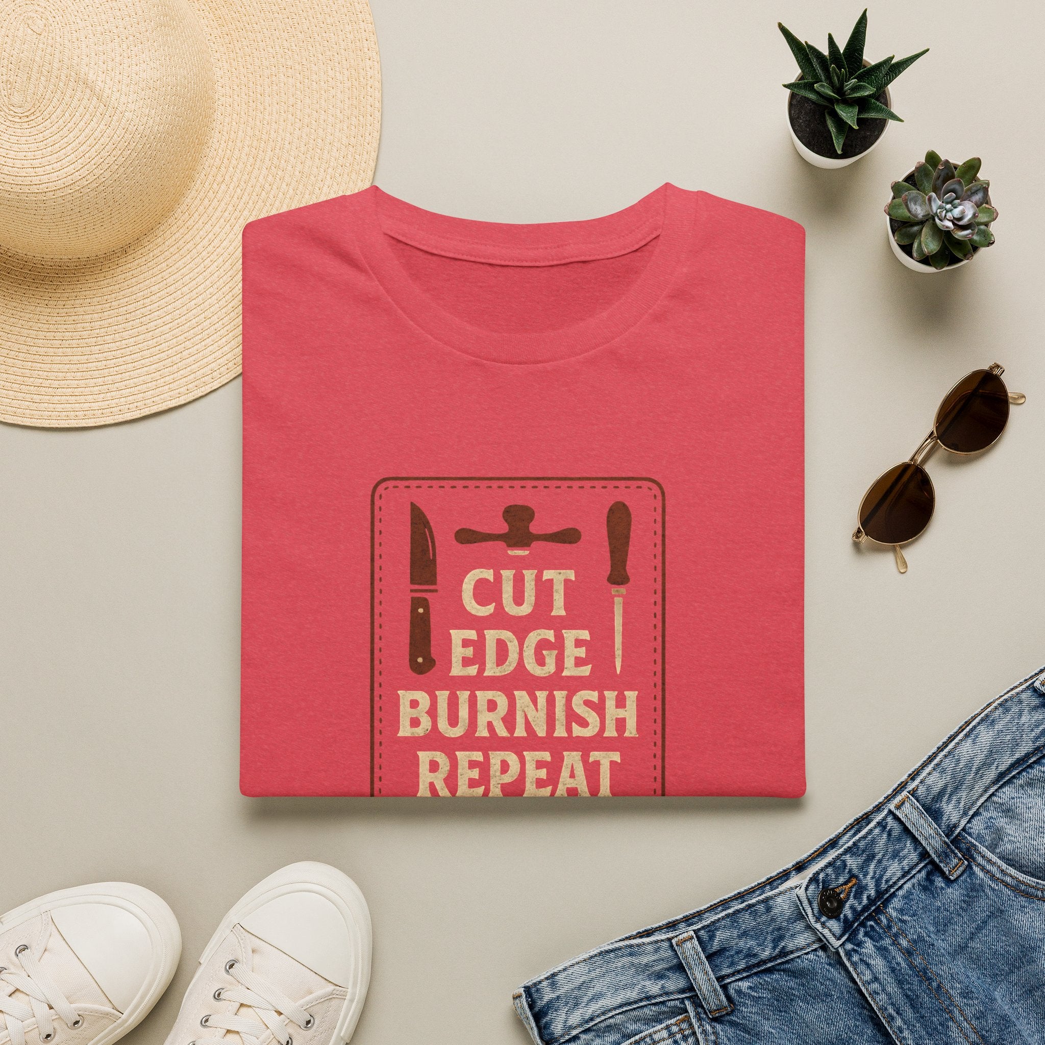 Cut Edge Burnish Repeat T-Shirt