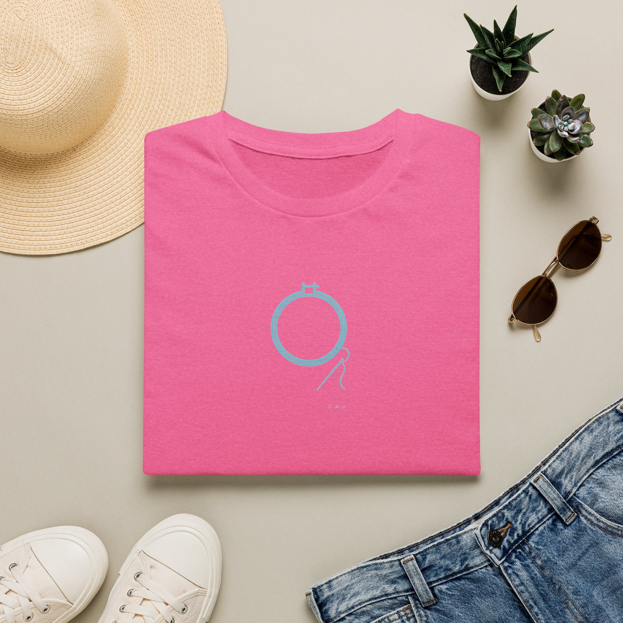 Embroidery Hoop with Thread T-Shirt