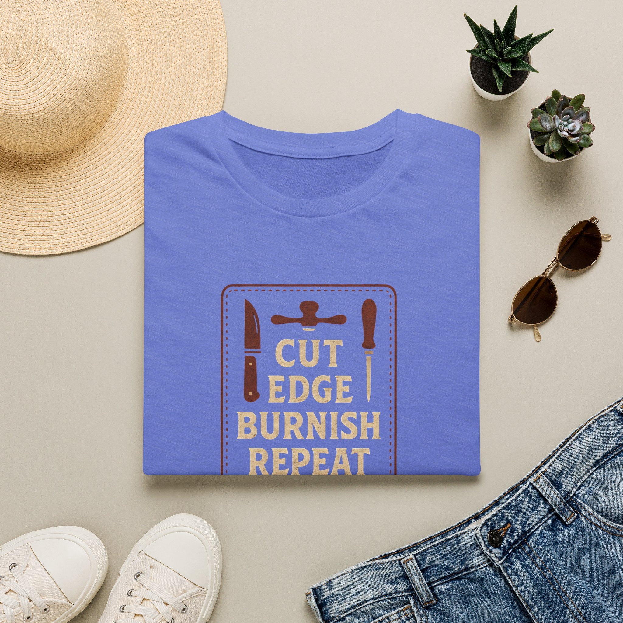 Cut Edge Burnish Repeat T-Shirt