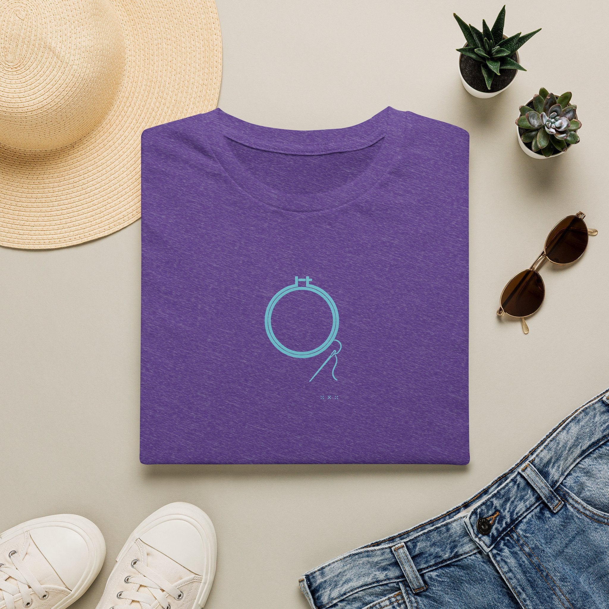 Embroidery Hoop with Thread T-Shirt